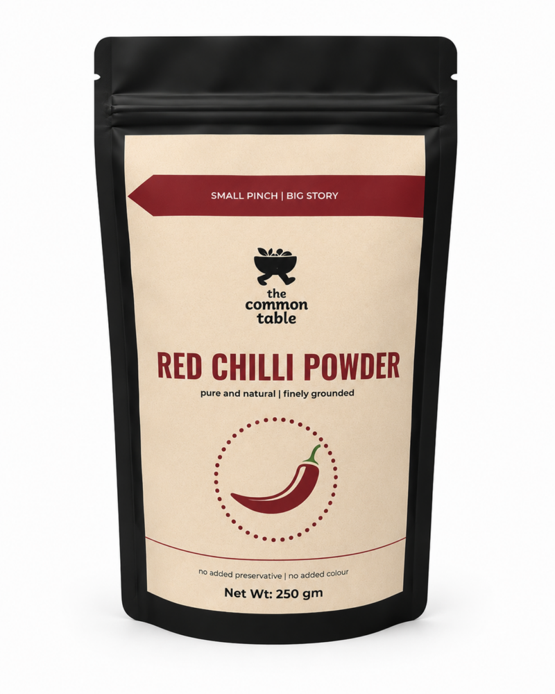 Red Chilly Powder Label Red Chilli Powder 250g | Common Table | Eco Harvest